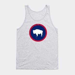 Retro Wyoming State Flag // Vintage Wyoming Grunge Emblem Tank Top